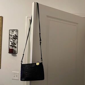 Black Brahmin crossbody bag in good condition.